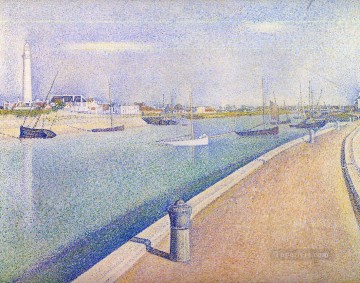 ジョルジュ・スーラ Painting - グラブラインの水路 プチ・フォート・フィリップ 1890
